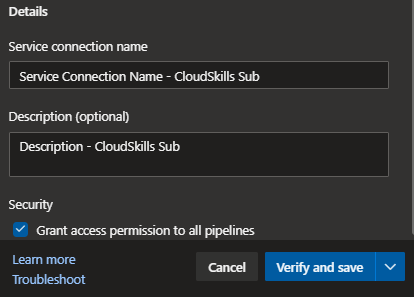 ServiceConnectionValidationGrantAccessChecked